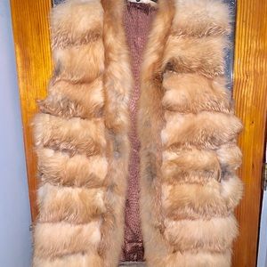 Genuine Red Fox Fur Vest
